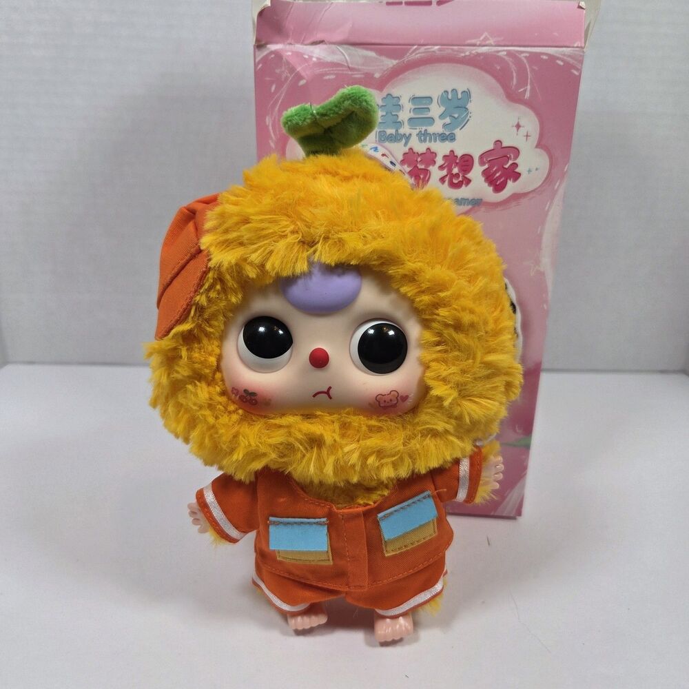 Baby Three Professional Dreamer Ugly Tangerine Firefighter Plush New Open Box
